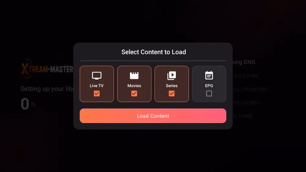 Elegir el contenido