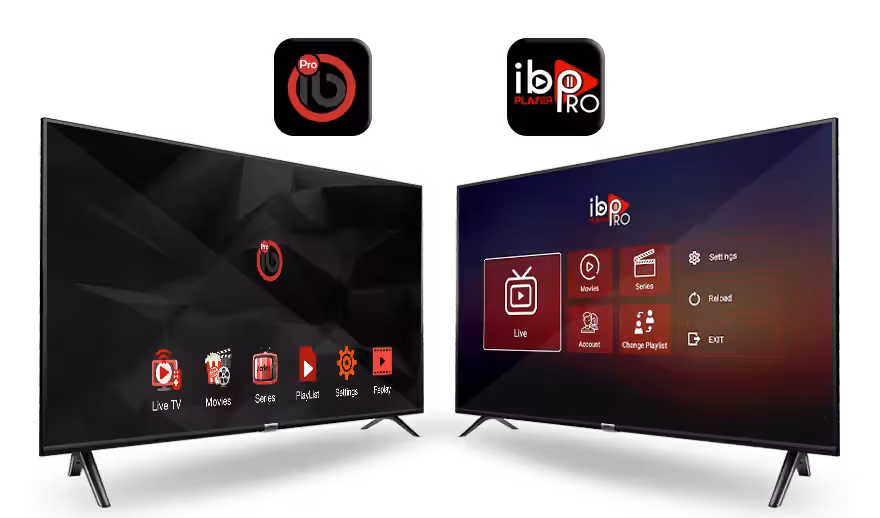 Mockup de Roku con IboPro App