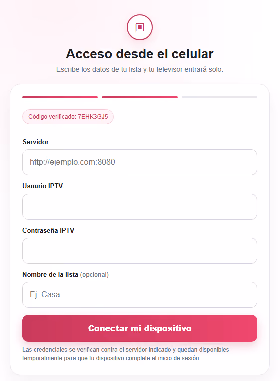 Ingresar los datos de la lista